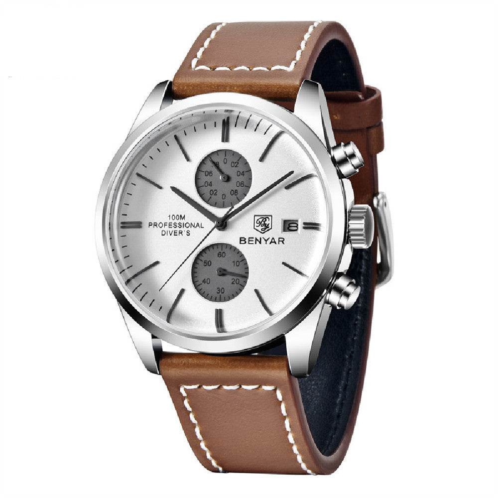 Buy Center Fashion Business Leisure Watch - Quartz Calendar & Casual Style - Buy Center