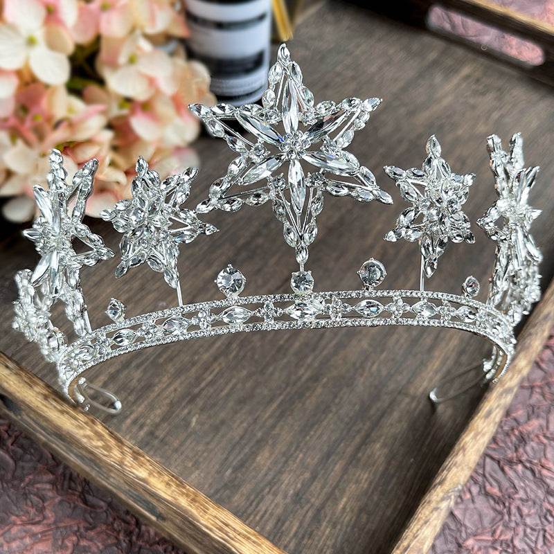 XingX Rhinestone Crown Headdress - Glamorous Wedding Hair Jewelry 2025 - Buy Center