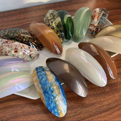 Oval Half-Tie Hair Clips - Durable & Stylish Accessories for Every Look - Buy Center