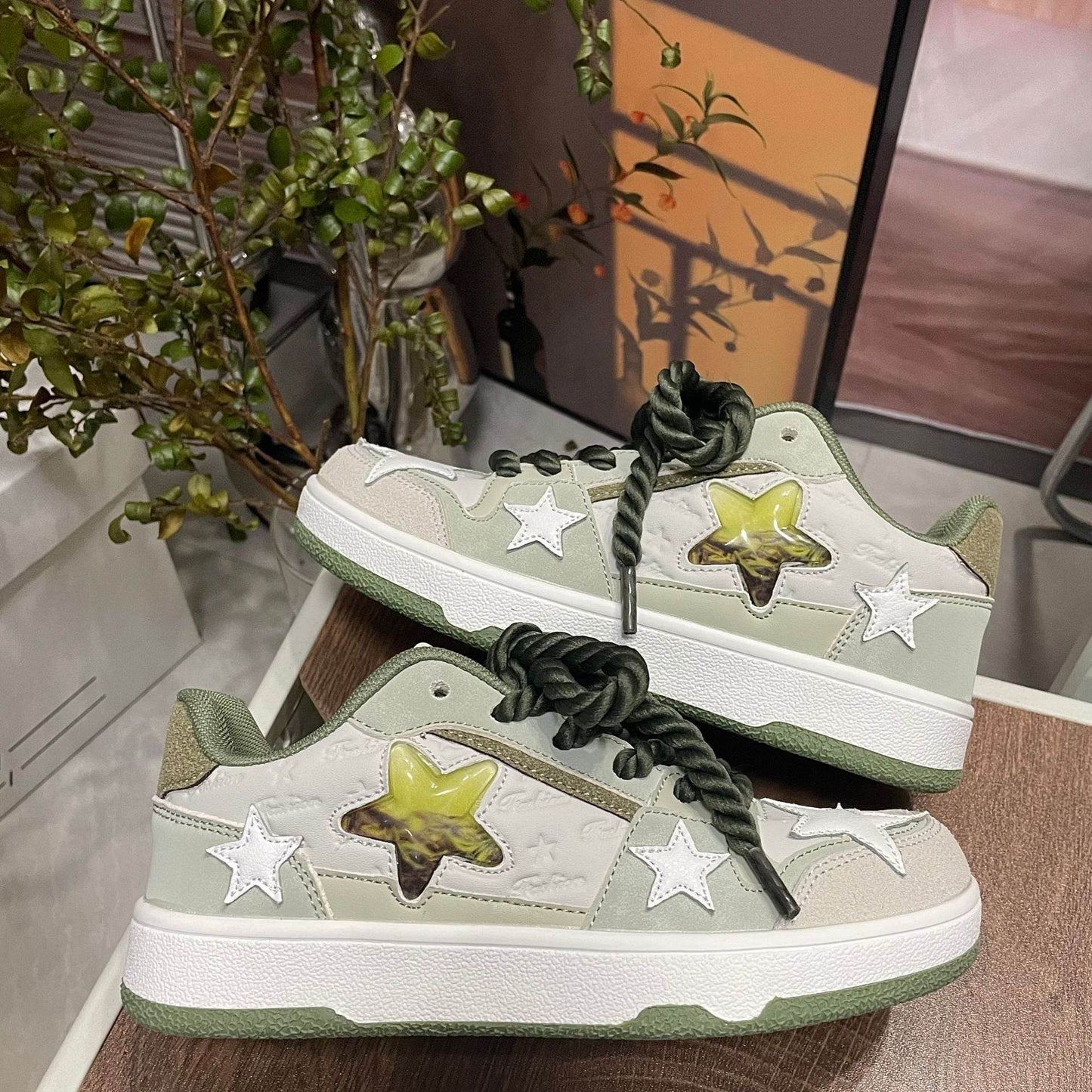 Casual Contrast Color White Shoes - Stylish Vulcanize Footwear 2025 - Buy Center