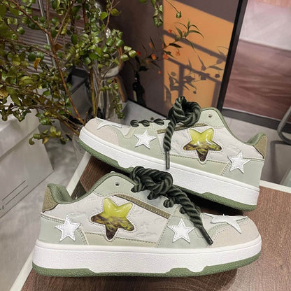 Casual Contrast Color White Shoes - Stylish Vulcanize Footwear 2025 - Buy Center