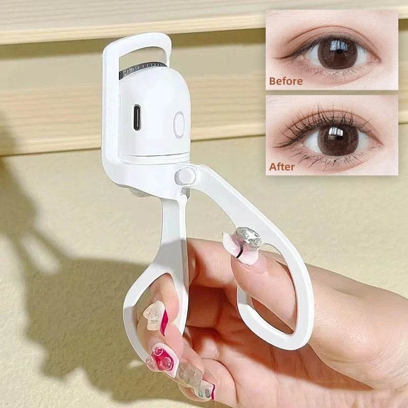 Portable Electric Heated Eyelash Curler - Quick Curls, USB Rechargeable - Buy Center