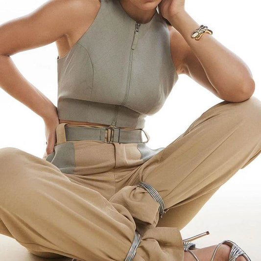 Buycenter Summer Fashion Casual Vest Blouse and Pants - Elegant Two-Piece Set - Buy Center