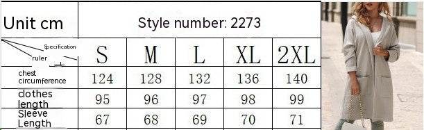 Buycenter Women's Loose Hooded Trench Coat - Mid-Length, Apricot Color - Buy Center