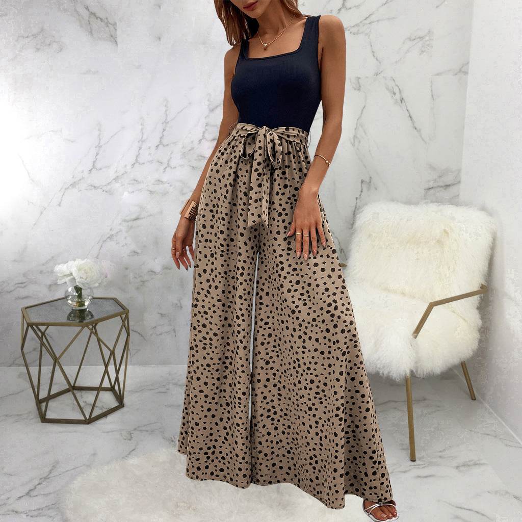 Buycenter Women's Slimming Polka-Dot Trousers - Stylish & Comfortable Fit - Buy Center