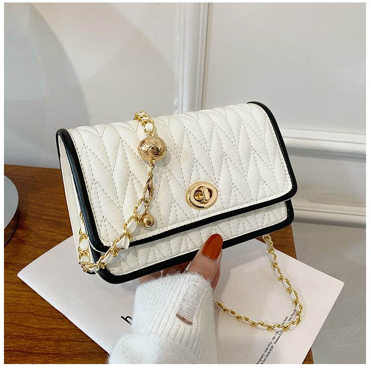 Retro Fashion Chain Small Square Bag - Chic PU Evening Bag for Autumn - Buy Center