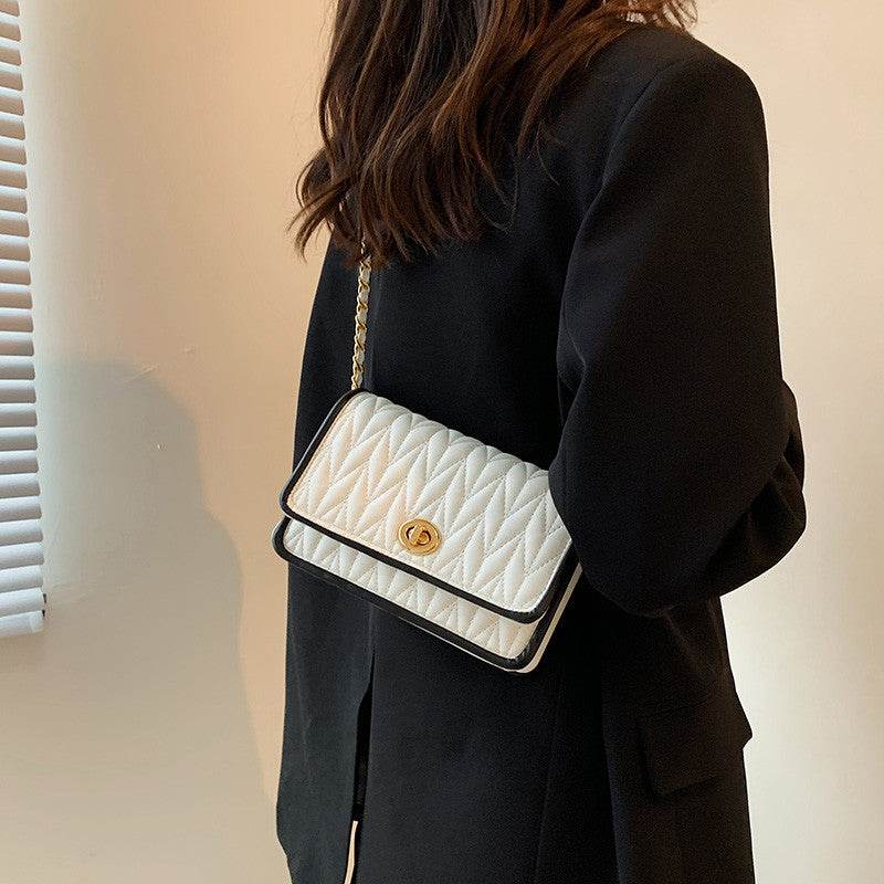 Retro Fashion Chain Small Square Bag - Chic PU Evening Bag for Autumn - Buy Center