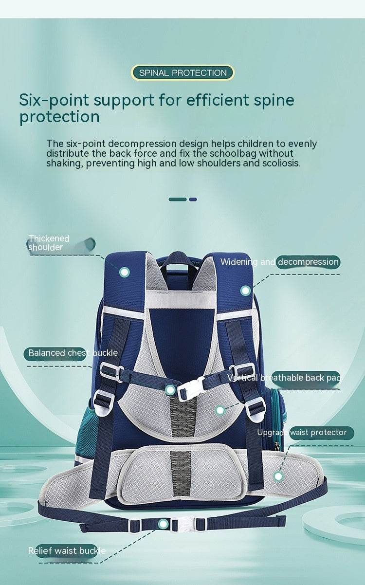 Lightweight Children's School Backpack - Spine Protection & Burden Relief - Buy Center
