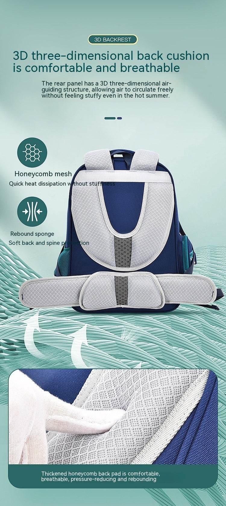 Lightweight Children's School Backpack - Spine Protection & Burden Relief - Buy Center