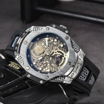 Buy Center Men's Quartz Tape Watch - Stylish Business Timepiece, 46mm Dial - Buy Center