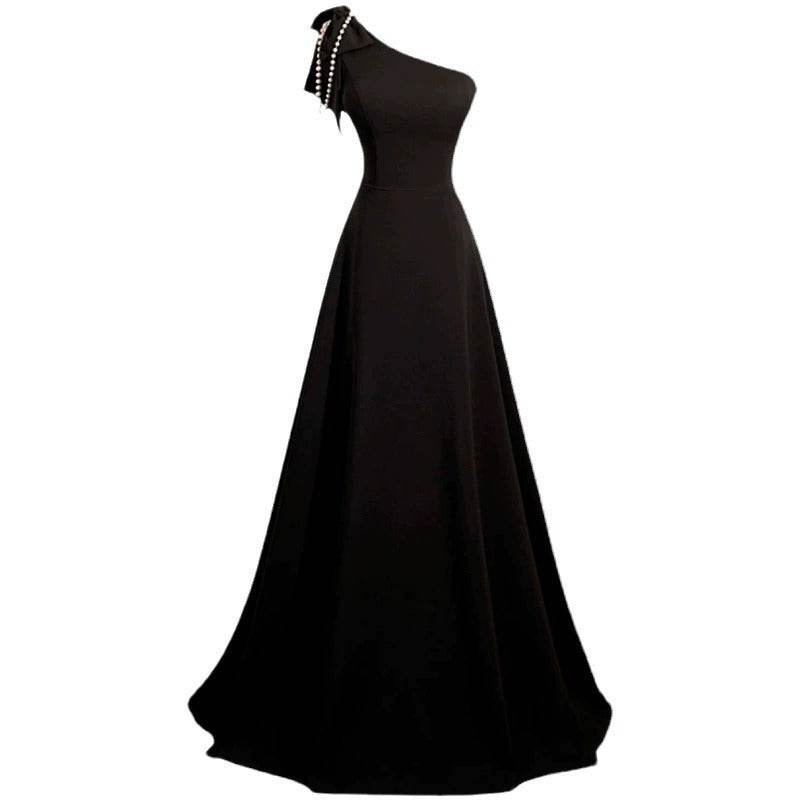 Buycenter Black Sleeveless Evening Dress - Elegant Long Skirt for Parties - Buy Center