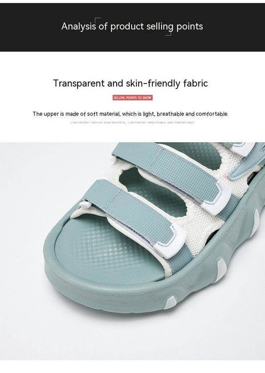 Stylish Wear-Resistant Platform Beach Sandals for Men - Non-Slip & Breathable - Buy Center