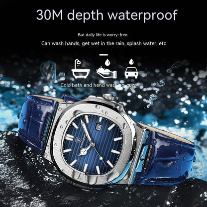 Buycenter Men's Waterproof Luminous Quartz Watch - Sleek Alloy Design - Buy Center