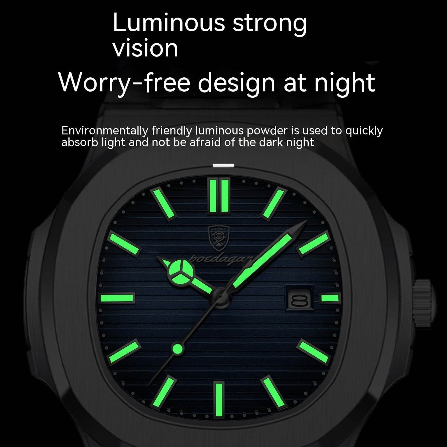 Buycenter Men's Waterproof Luminous Quartz Watch - Sleek Alloy Design - Buy Center
