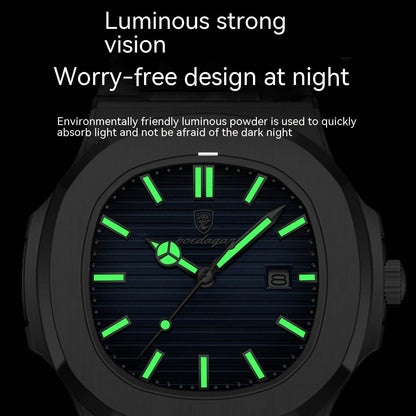 Buycenter Men's Waterproof Luminous Quartz Watch - Sleek Alloy Design - Buy Center