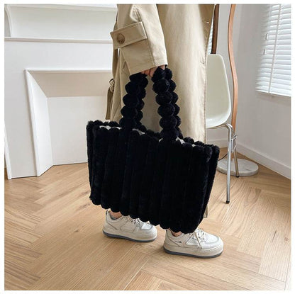 Fashion One Shoulder Plush Bag - Large Capacity Evening Bag for Women - Buy Center