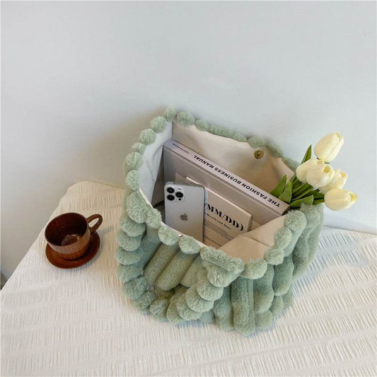 Fashion One Shoulder Plush Bag - Large Capacity Evening Bag for Women - Buy Center