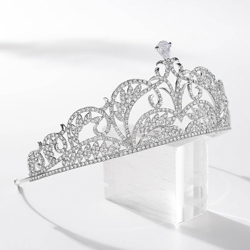 Adjustable Zircon Crown - High-End 925 Silver Bridal Jewelry for Elegance - Buy Center