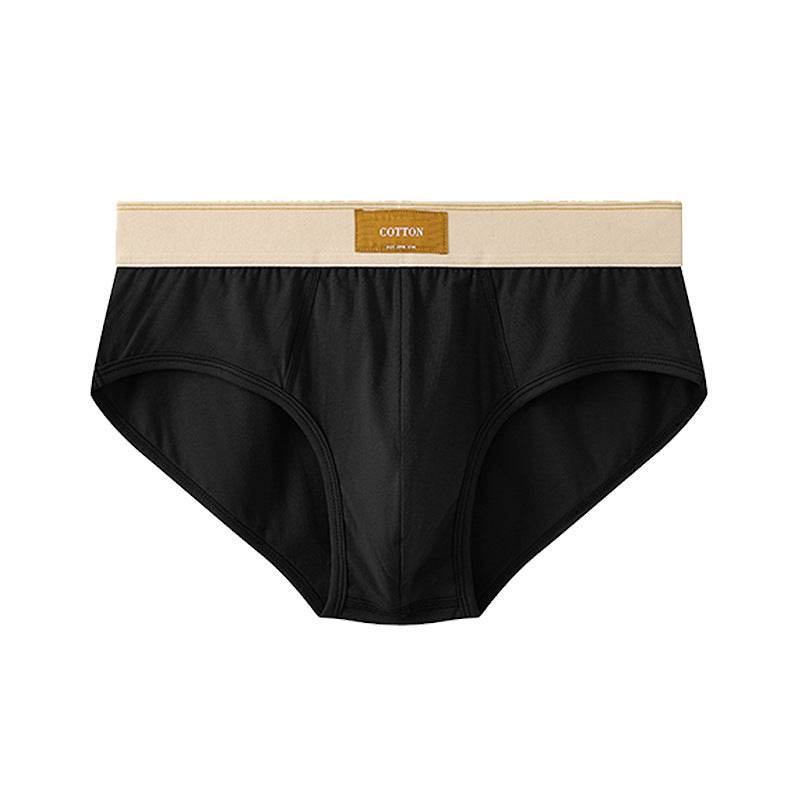 Men's Loose Cotton Briefs - Breathable Mid Waist, Multiple Colors Available - Buy Center