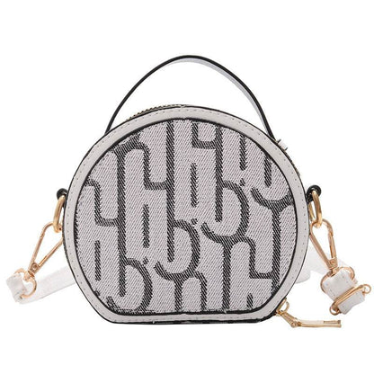 Cute Cartoon Round Bag for Girls - Trendy PU Leather & Fun Letters - Buy Center