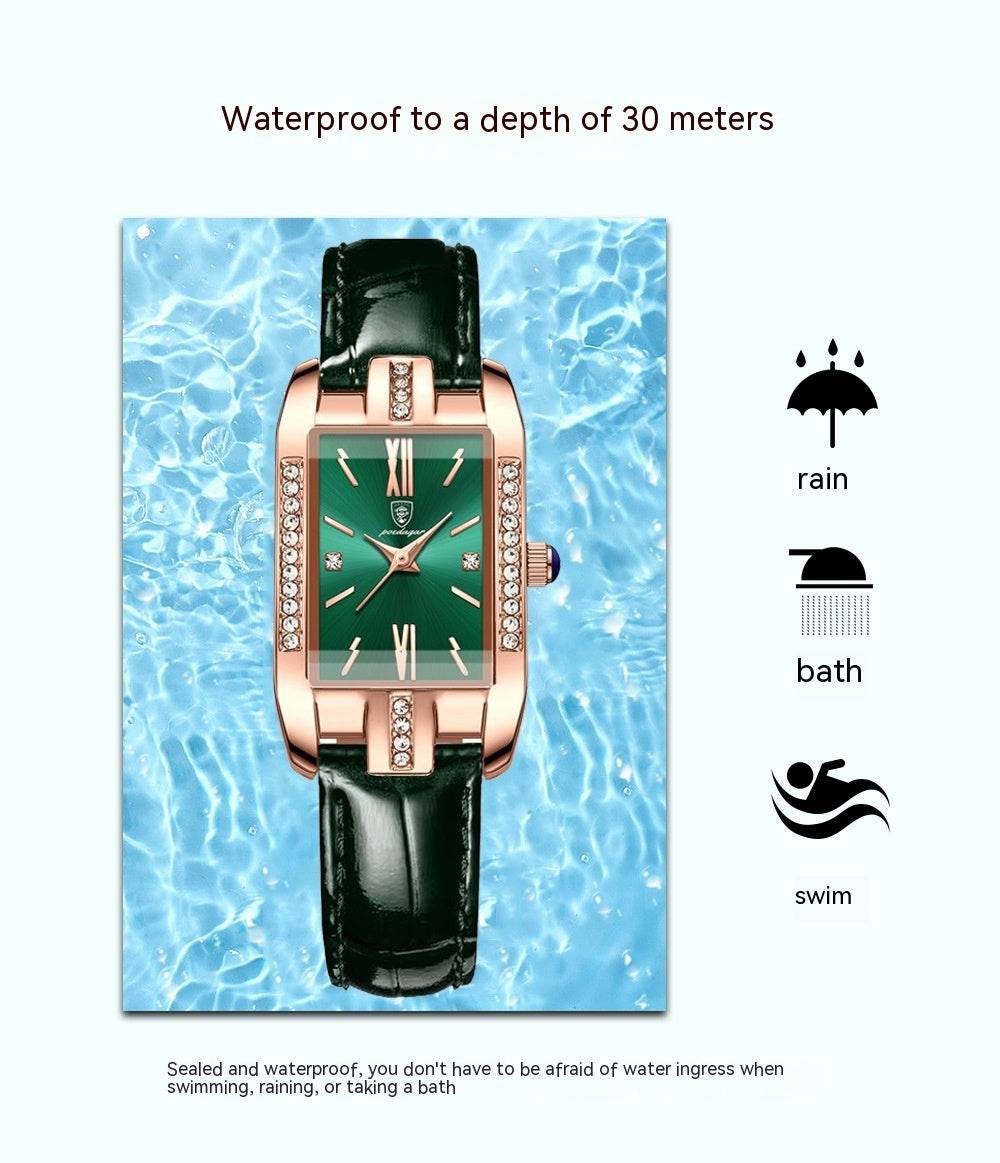 Waterproof Ultra-Thin Quartz Watch for Women - Stylish Rose Gold Design - Buy Center