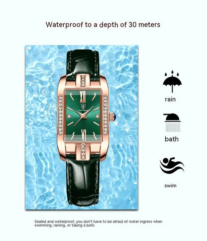 Waterproof Ultra-Thin Quartz Watch for Women - Stylish Rose Gold Design - Buy Center