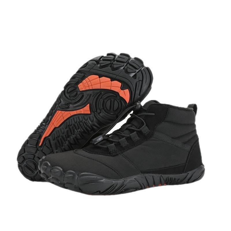 Fleece-Lined Waterproof High-Top Casual Shoes - Warm & Non-Slip Design - Buy Center