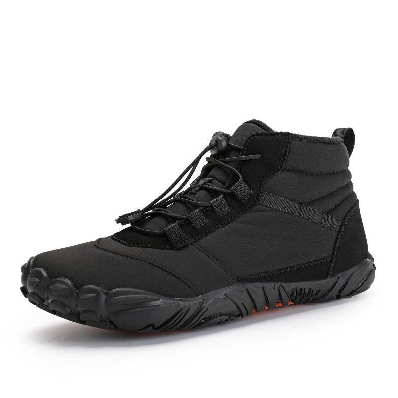 Fleece-Lined Waterproof High-Top Casual Shoes - Warm & Non-Slip Design - Buy Center