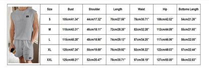 Buycenter Men's Sport Suit Set - Sleeveless Tank Top & Shorts Combo - Buy Center