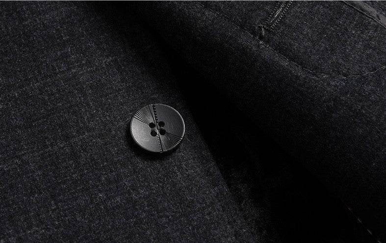 Stylish Men's Wool Overcoat - Elegant Plaid Design for Winter Wear - Buy Center