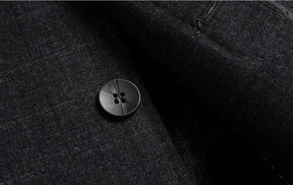 Stylish Men's Wool Overcoat - Elegant Plaid Design for Winter Wear - Buy Center