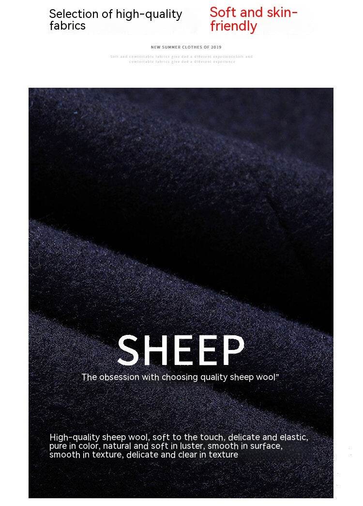 Korean Style Woolen Coat for Winter - Thick Velvet & Casual Elegance - Buy Center