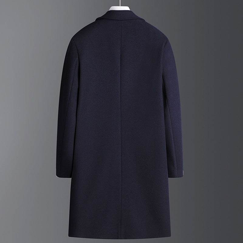 Korean Style Woolen Coat for Winter - Thick Velvet & Casual Elegance - Buy Center