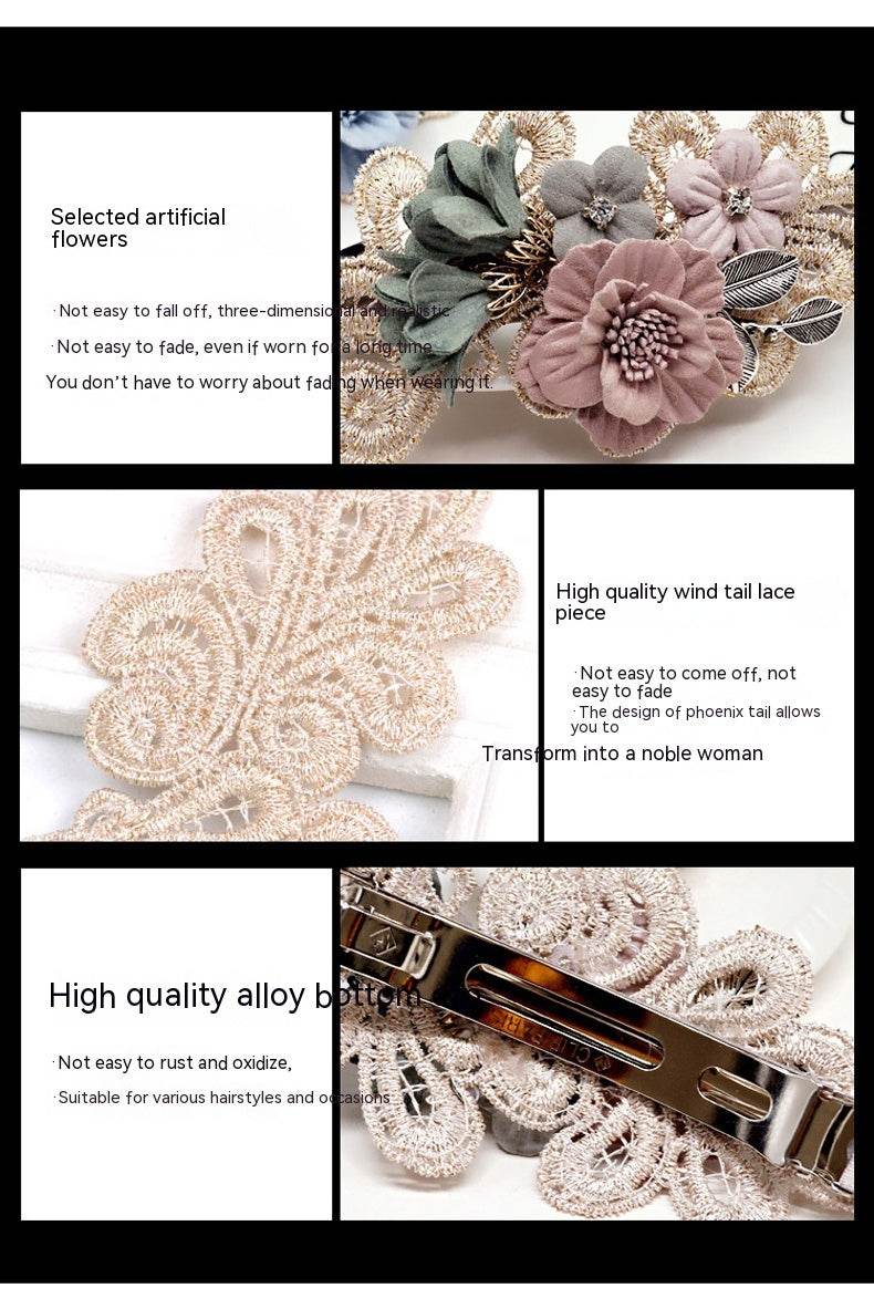 Elegant Handmade Bow Hair Accessories - Pearl Flower Hair Ring 2025 - Buy Center