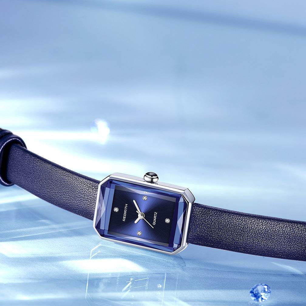 Exquisite Square Diamond Quartz Watch - Stylish & Waterproof for Women - Buy Center
