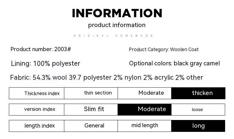 Winter Woolen Men's Slim Trench Coat - Thick Warm Casual Jacket 2025 - Buy Center