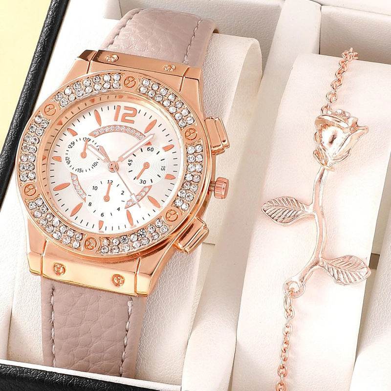 Women's Fashion PU Strap Watch - Stylish Alloy Bracelet in Multiple Colors - Buy Center