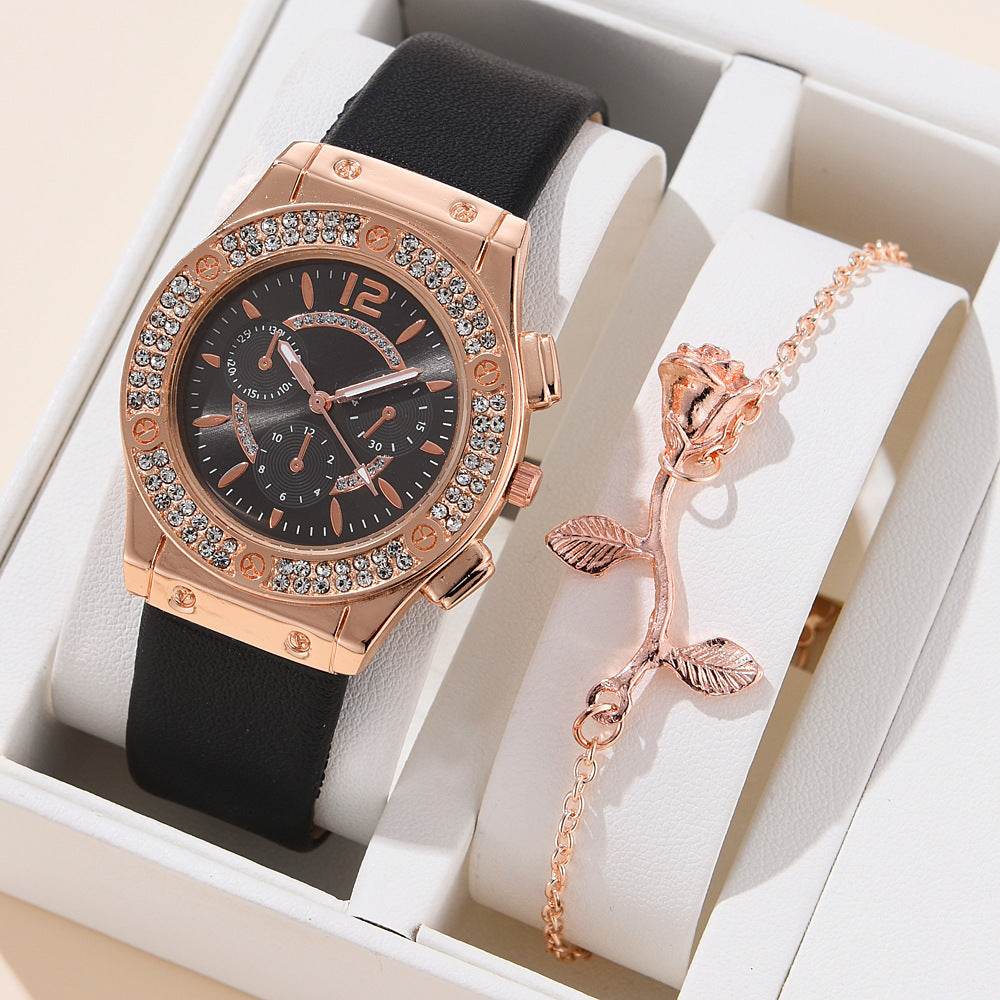 Women's Fashion PU Strap Watch - Stylish Alloy Bracelet in Multiple Colors - Buy Center