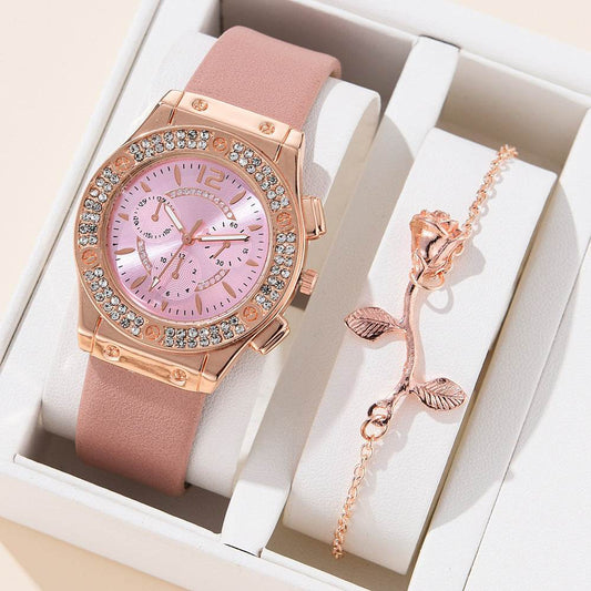 Women's Fashion PU Strap Watch - Stylish Alloy Bracelet in Multiple Colors - Buy Center