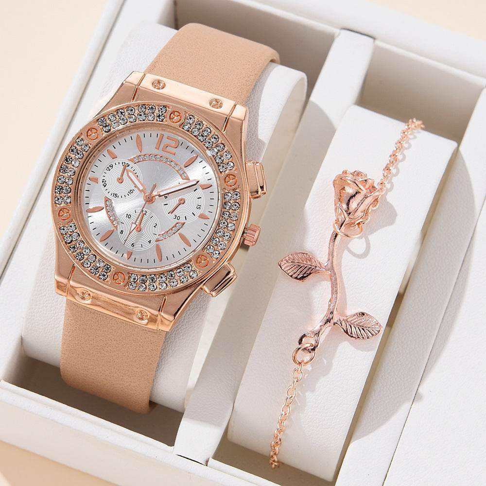 Women's Fashion PU Strap Watch - Stylish Alloy Bracelet in Multiple Colors - Buy Center