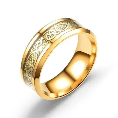 Golden Dragon Couple Ring - Zircon Engagement Rings for Stylish Couples - Buy Center