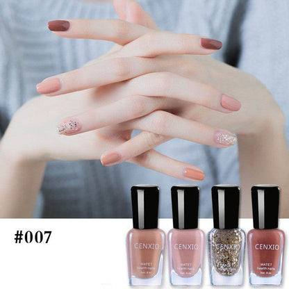 Water-Based Nail Polish Set - 4 Odorless Colors, Easy Peel-Off Formula - Buy Center