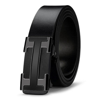Men's Automatic Buckle Belt - Trendy Two-Layer Cowhide for Casual Style - Buy Center