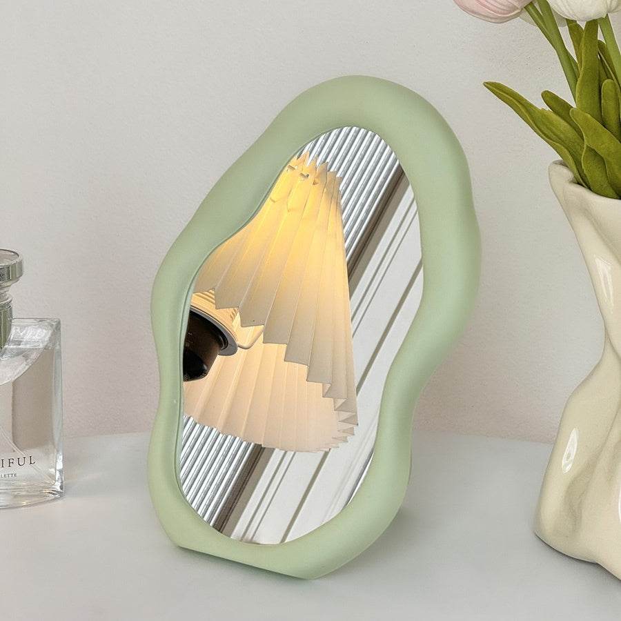Cute Cloud Makeup Mirror - Irregular Design for Stylish Dorm Use - Buy Center