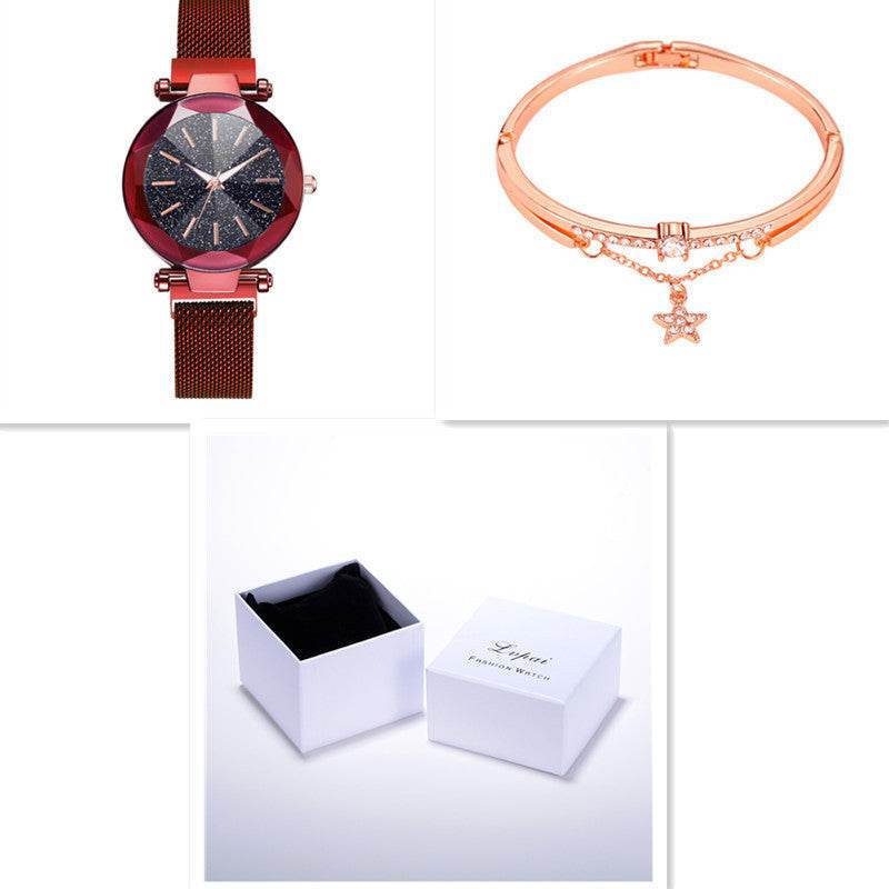 Buycenter Star Watch - Fashion Quartz Stainless Steel with 2 Bracelets - Buy Center