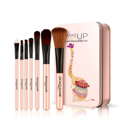 BIOAQUA 7-Piece Makeup Brushes Set - Soft Synthetic Hair for Flawless Finish - Buy Center