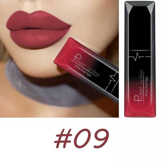 Makeup Matte Lip Gloss Lipstick - Long-Lasting, Waterproof, 21 Colors - Buy Center