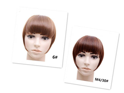 Stylish Synthetic Hair Bangs - Easy Apply Blunt Cut Hairpiece Accessory - Buy Center
