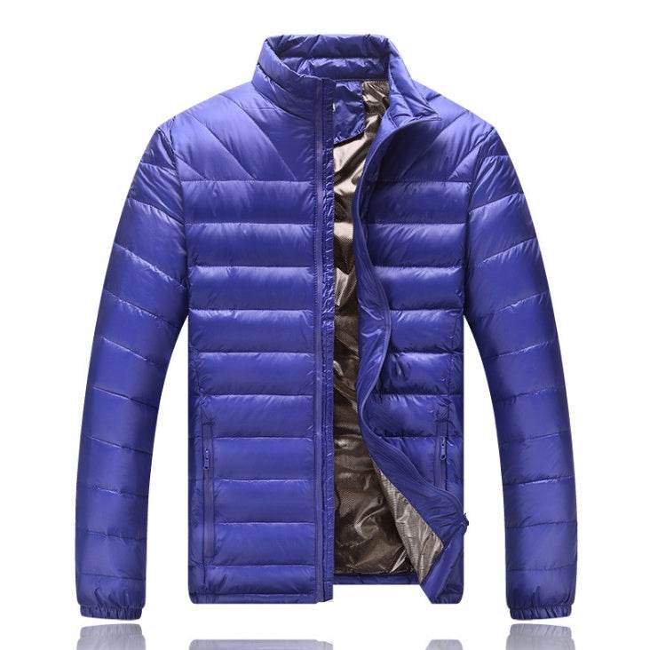 Buycenter Men's Light Down Jacket - Warm Stand Collar Winter Style - Buy Center