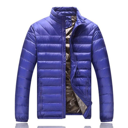 Buycenter Men's Light Down Jacket - Warm Stand Collar Winter Style - Buy Center